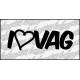 I Love VAG 14 cm