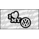 I Love Volkswagen 12 cm